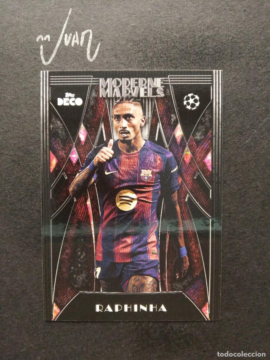 Cromos de F&uacute;tbol: MODERNE MARVELS RAPHINHA FC BARCELONA ⚽ TOPPS &reg; DECO UEFA CLUB COMPETITIONS 2025 2026 25 26 NUEVO