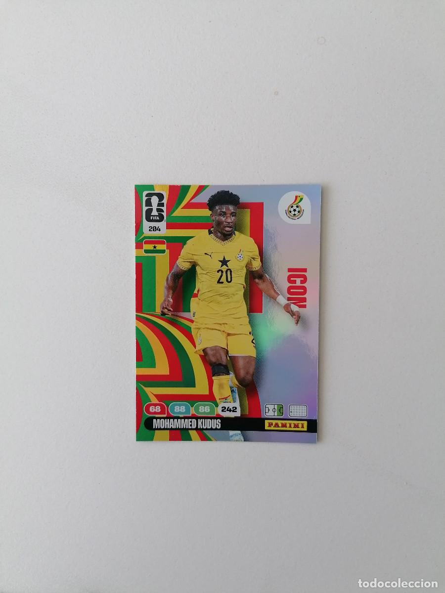 Football Stickers: 204 MOHAMMED KUDUS Icon World Cup 2026 Adrenalyn XL Panini