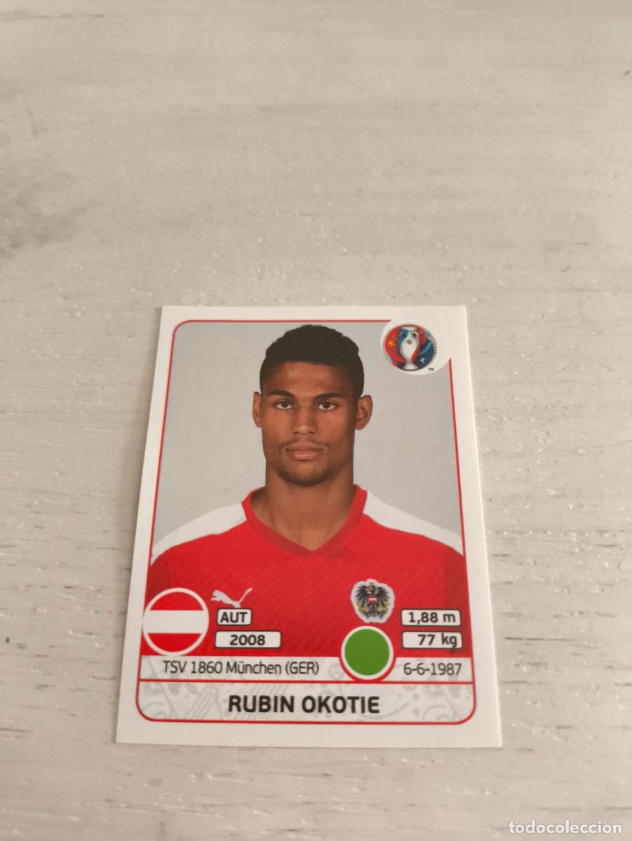 Football Stickers: 646 Rubin Okotie AUSTRIA PANINI EUROCOPA EURO FRANCIA 2016 NO LIGA ESTE