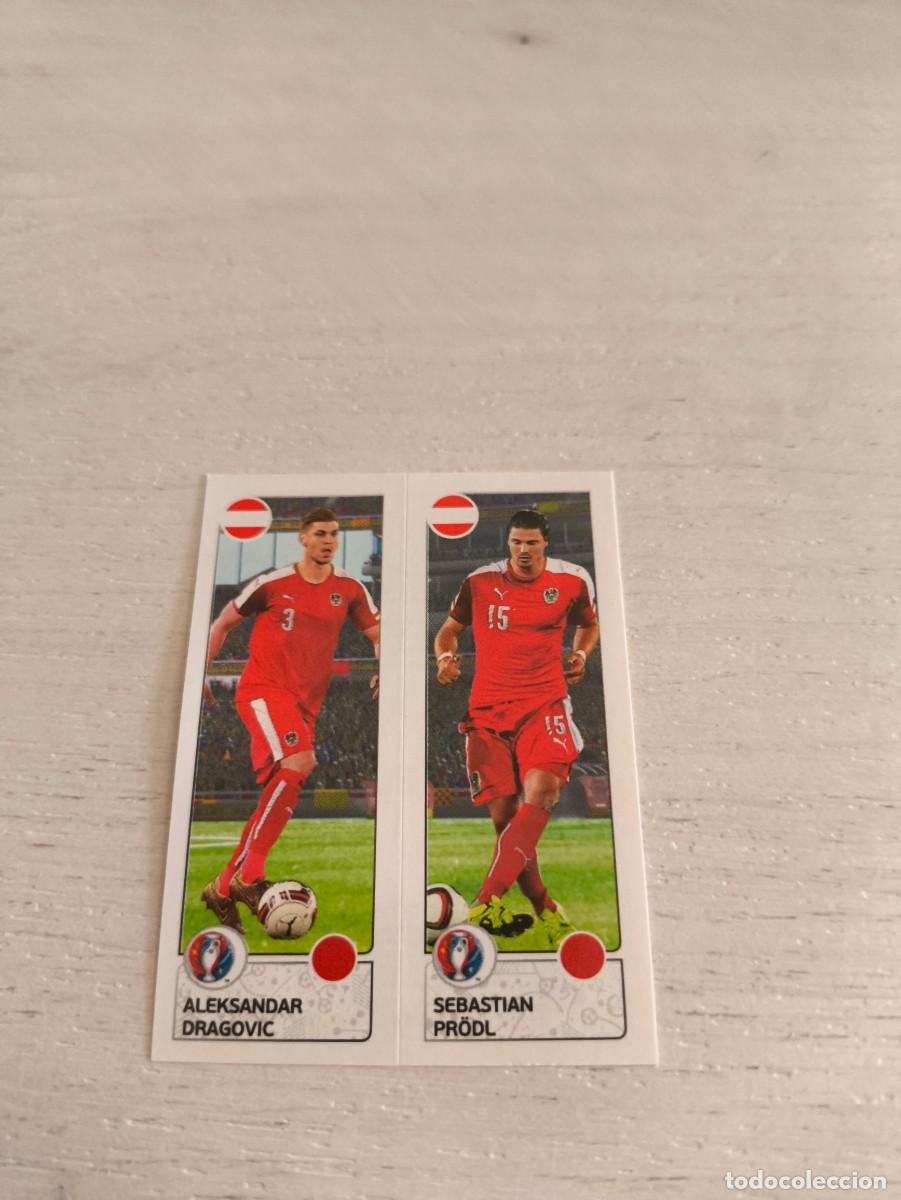 Football Stickers: 651 Aleksandar Dragovic / Sebastian Pr&ouml;dl AUSTRIA PANINI EUROCOPA EURO FRANCIA 2016 NO LIGA ESTE