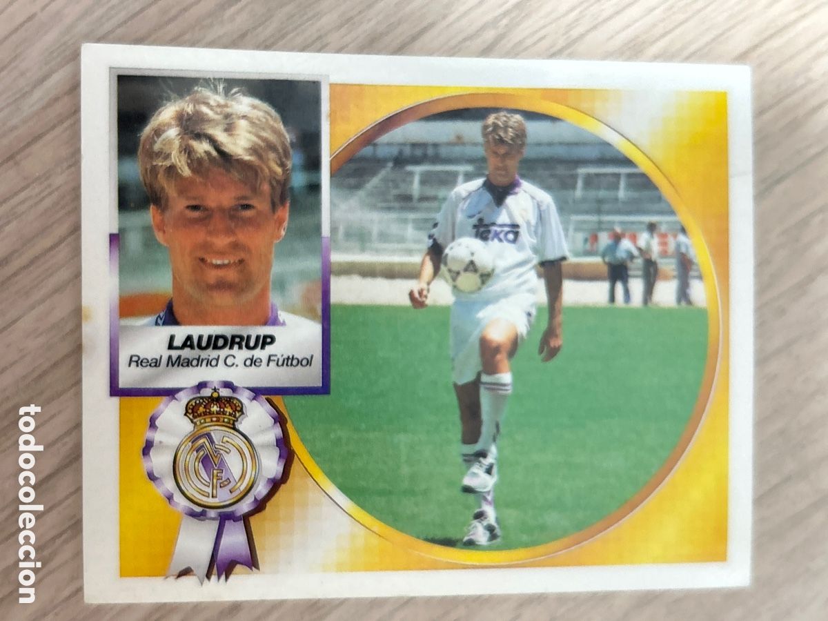 Football Stickers: LAUDRUP REAL MADRID VERSION LIGA ESTE 1994 1995 94 95 NUNCA PEGADO SIN PEGAR