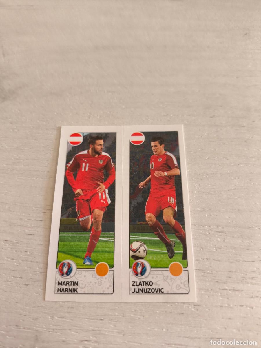Fu&szlig;ball-Sticker: 653 Martin Harnik / Zlatko Junuzovic AUSTRIA PANINI EUROCOPA EURO FRANCIA 2016 NO LIGA ESTE