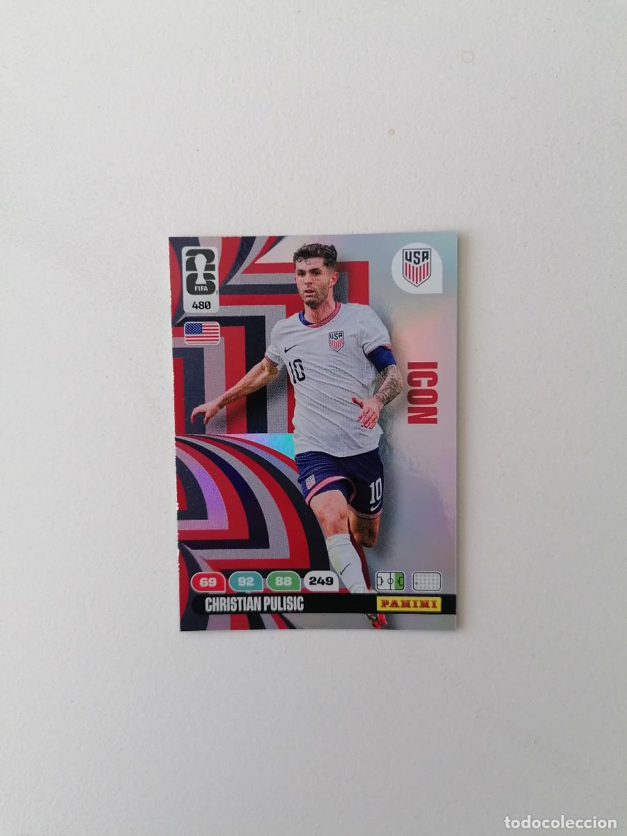 Cromos de F&uacute;tbol: 480 CHRISTIAN PULISIC Icon World Cup 2026 Adrenalyn XL Panini