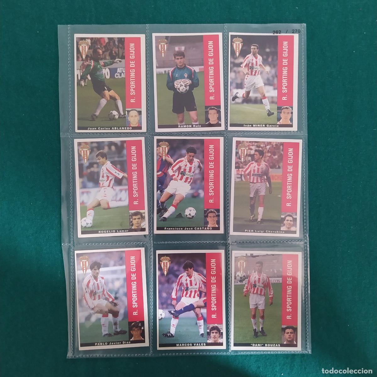 Cromos de F&uacute;tbol: 9 CROMOS LIGA PANINI 1995 1996 95 96 GIJON