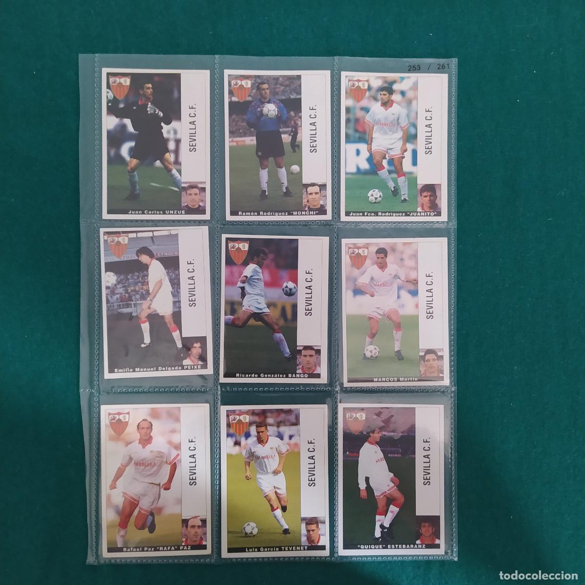 Cromos de F&uacute;tbol: 9 CROMOS LIGA PANINI 1995 1996 95 96 SEVILLA