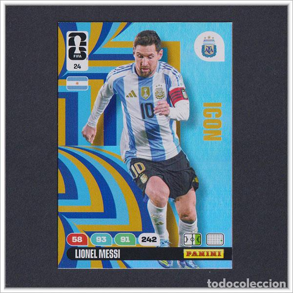 Cromos de F&uacute;tbol: ADRENALYN XL FIFA WORLD CUP 2026 26 PANINI LIONEL MESSI 24 ICON ARGENTINA MUNDIAL COLECCI&Oacute;N ALBUM
