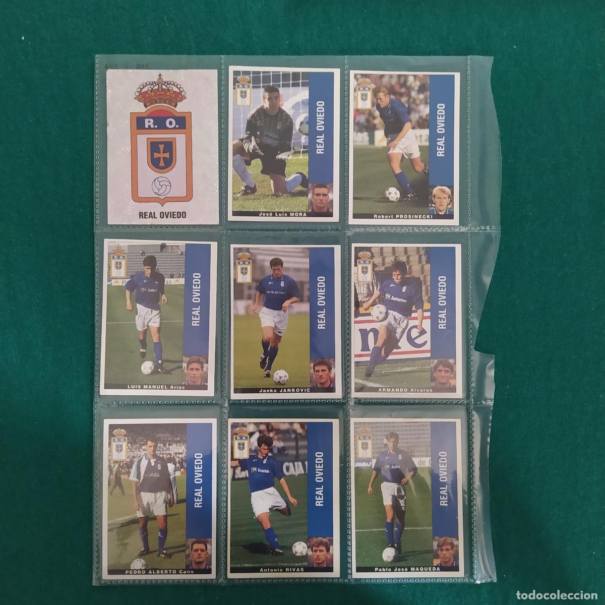 Football Stickers: 9 CROMOS LIGA PANINI 1995 1996 95 96 OVIEDO