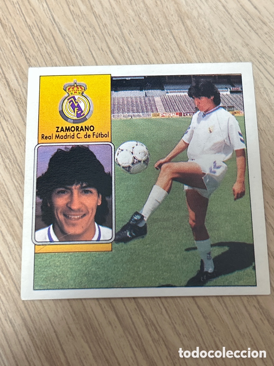 Cartes &agrave; collectionner de Football: ZAMORANO REAL MADRID FICHAJE 12 VERSION LIGA ESTE 1992 1993 92 93 NUNCA PEGADO SIN PEGAR