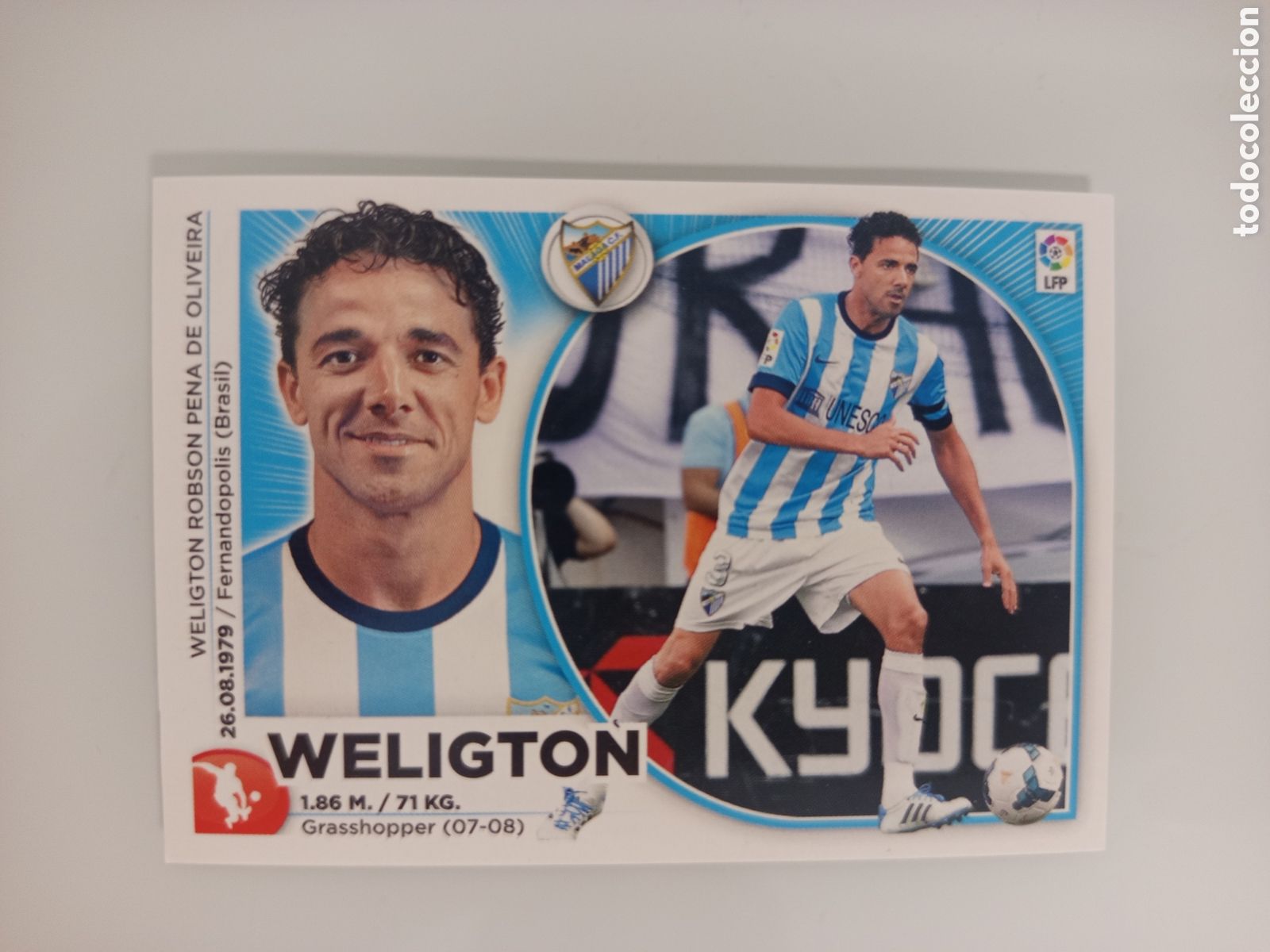 Fu&szlig;ball-Sticker: ❇️ CROMO ⚽ WELIGTON M&Aacute;LAGA 14 15 2014 2015 ESTE PANINI SIN PEGAR ❇️