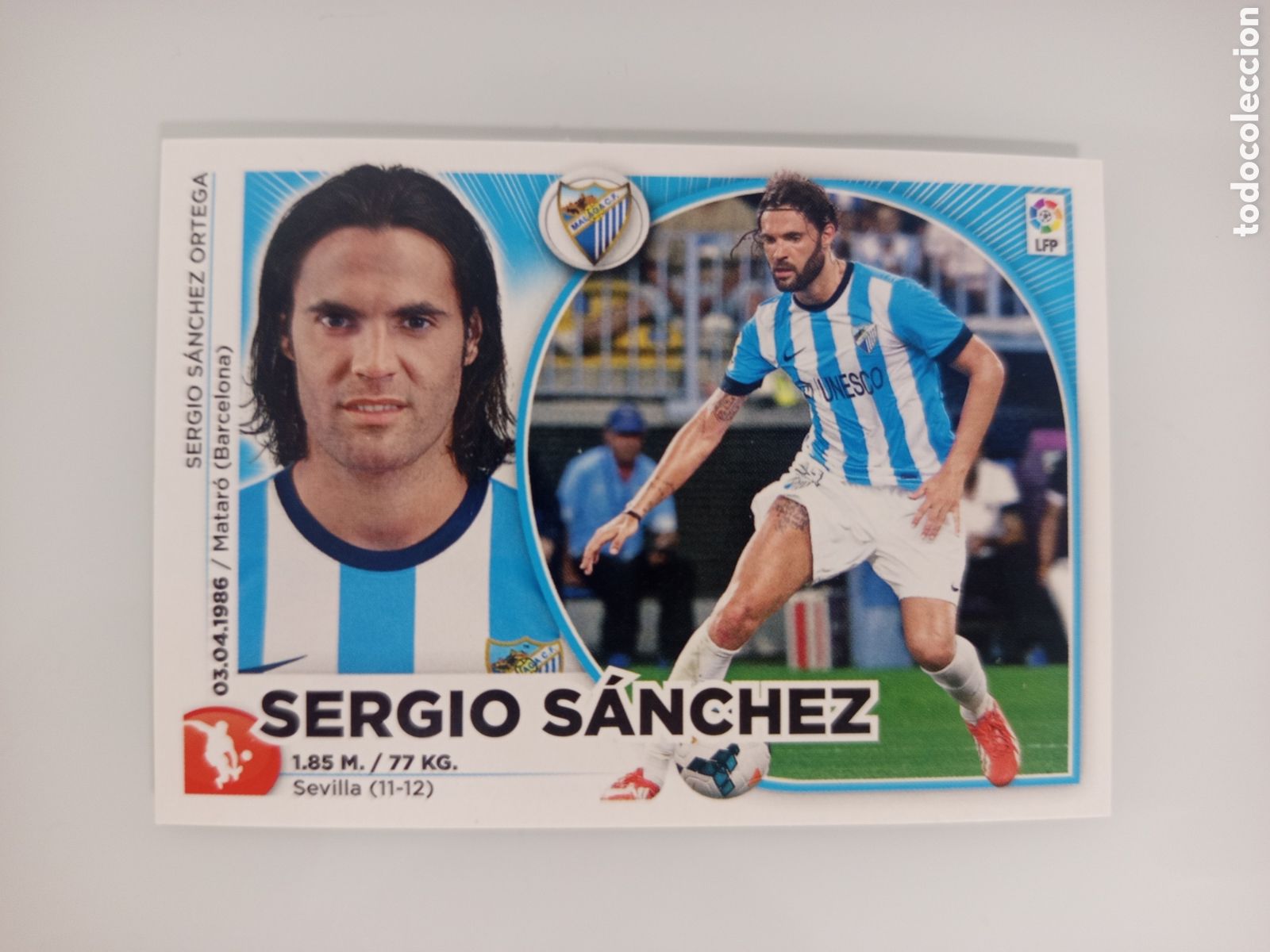 Fu&szlig;ball-Sticker: ❇️ CROMO ⚽ SERGIO S&Aacute;NCHEZ M&Aacute;LAGA 14 15 2014 2015 ESTE PANINI SIN PEGAR ❇️