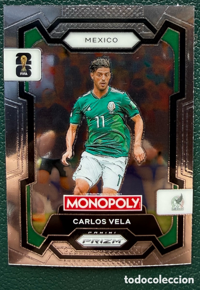 Cromos de F&uacute;tbol: 53 CARLOS VELA MEXICO FICHAS ALBUM PANINI FIFA WORLD CUP MUNDIAL 2026 MONOPOLY PRIZM