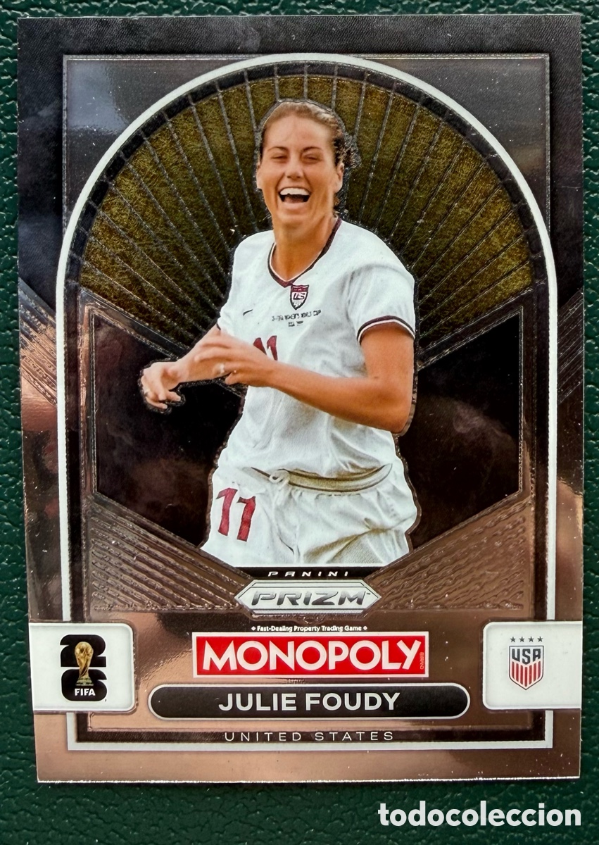 Cromos de F&uacute;tbol: 93 JULIE FOUDY ESTADOS UNIDOS FICHAS ALBUM PANINI FIFA WORLD CUP MUNDIAL 2026 MONOPOLY PRIZM