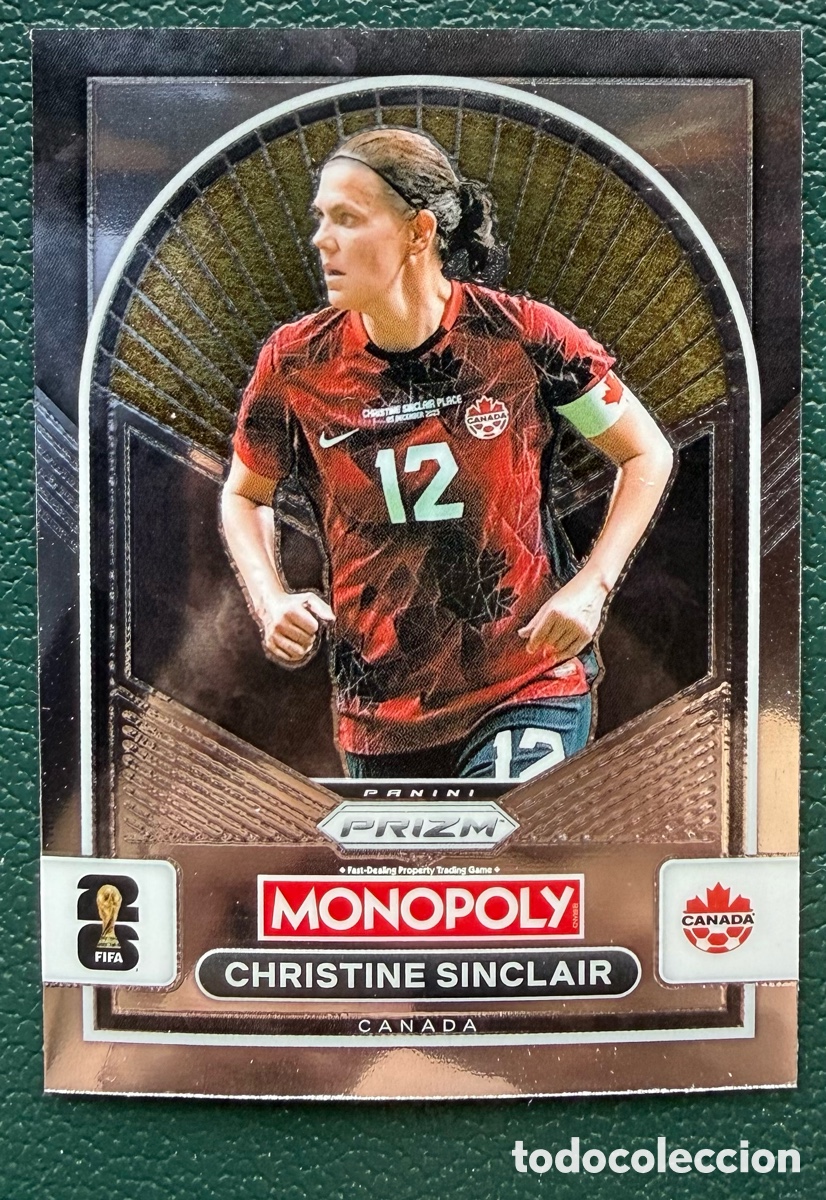 Cromos de Futebol: 100 CHRISTINE SINCLAIR CANADA FICHAS ALBUM PANINI FIFA WORLD CUP MUNDIAL 2026 MONOPOLY PRIZM