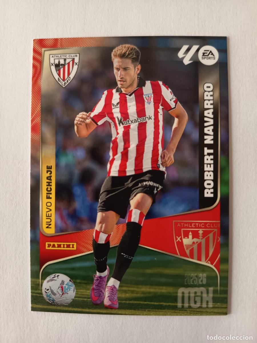 Cartes &agrave; collectionner de Football: CARD 451 ROBERT NAVARRO ATHLETIC CLUB NUEVO FICHAJE - LIGA MEGACRACKS MGK 2025 2026 25 26 PANINI