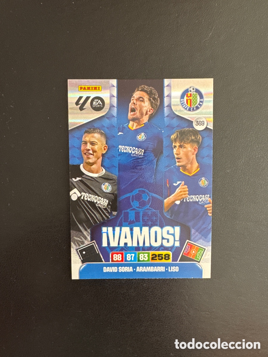 Cartes &agrave; collectionner de Football: GETAFE VAMOS NUMERO 369 ADRENALYN 2025 2026