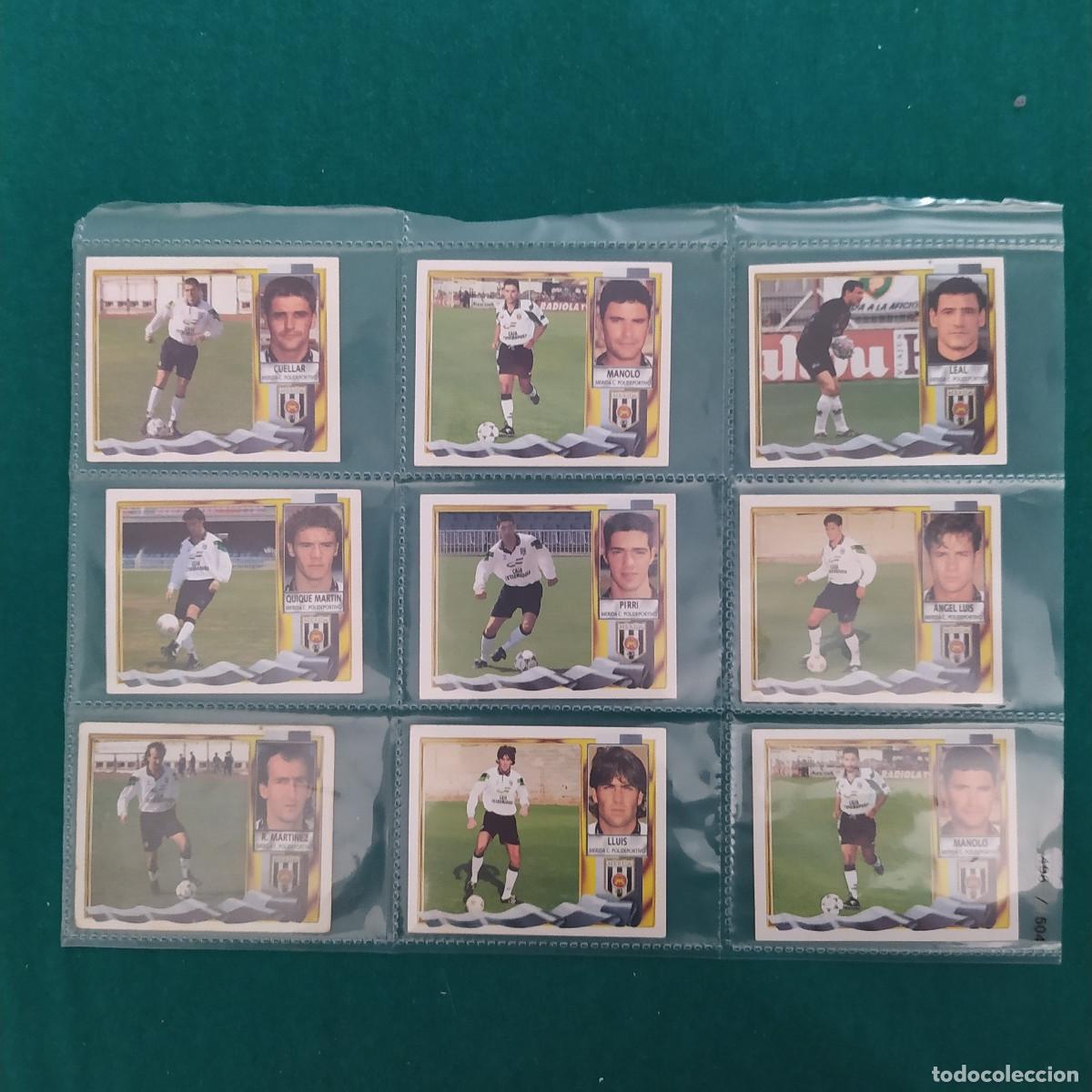 Figurine di Calcio: 9 CROMOS LIGA ESTE 1995 1996 95 96 MERIDA
