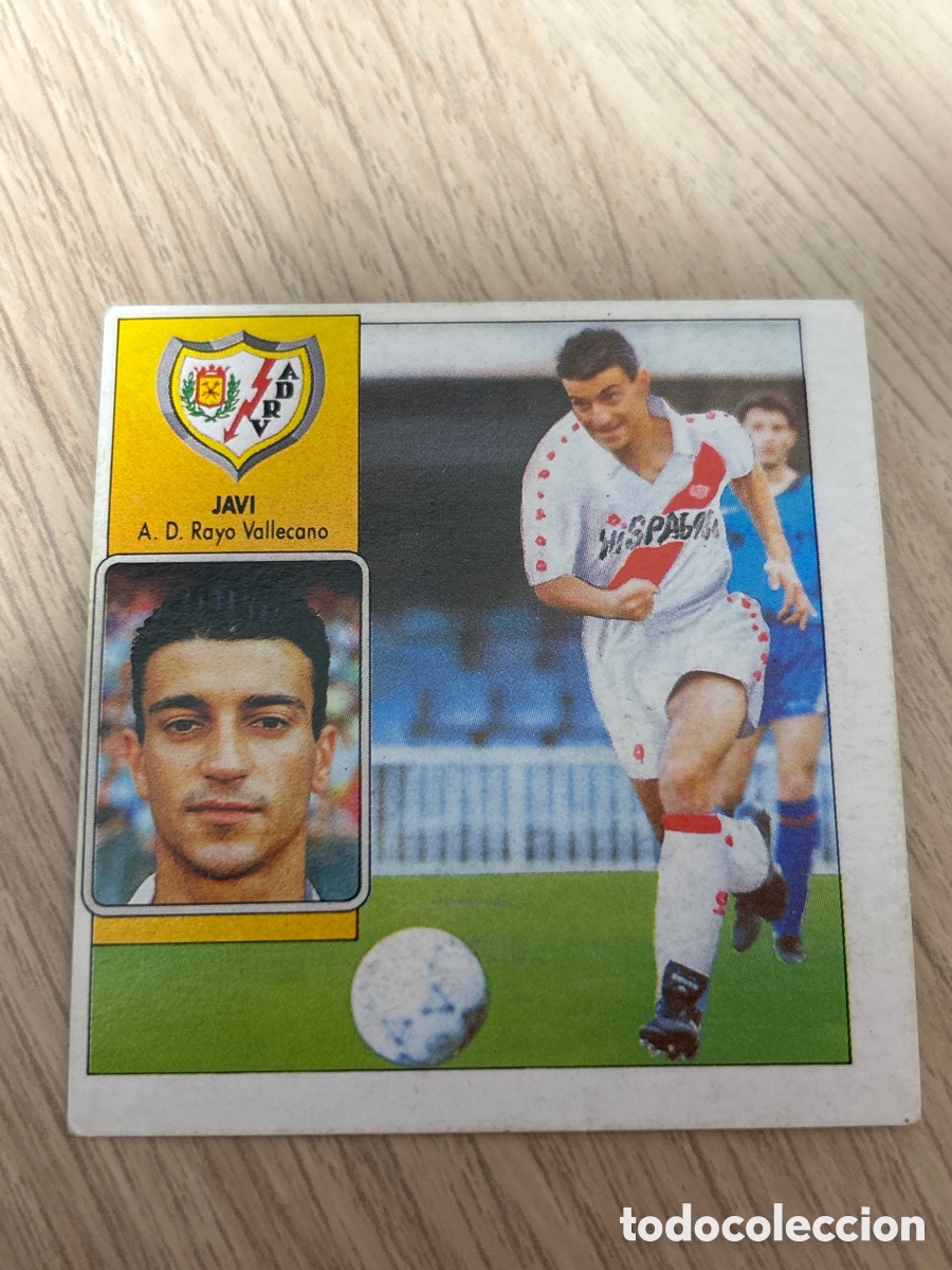 Cromos de f&uacute;tbol: JAVI RAYO VALLECANO FICHAJE 9 LIGA ESTE 1992 1993 92 93 NUNCA PEGADO SIN PEGAR