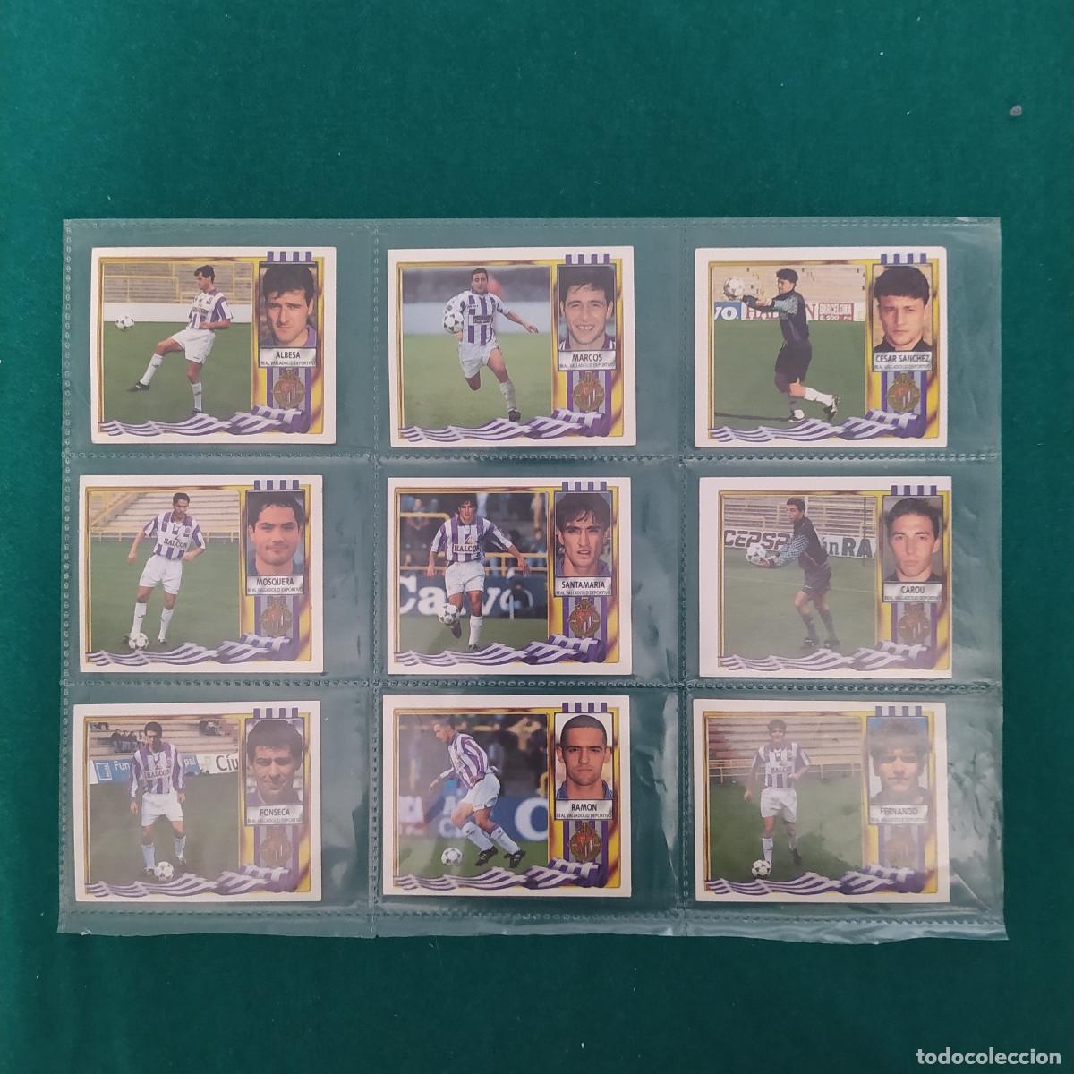 Football Stickers: 9 CROMOS LIGA ESTE 1995 1996 95 96 VALLADOLID