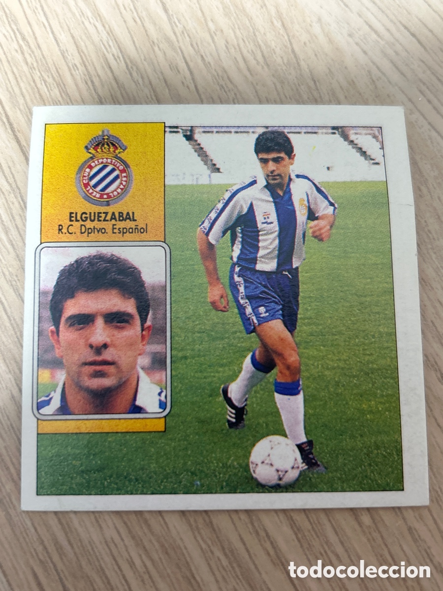 Cromos de f&uacute;tbol: ELGUEZABAL ESPANYOL FICHAJE 3 LIGA ESTE 1992 1993 92 93 NUNCA PEGADO SIN PEGAR