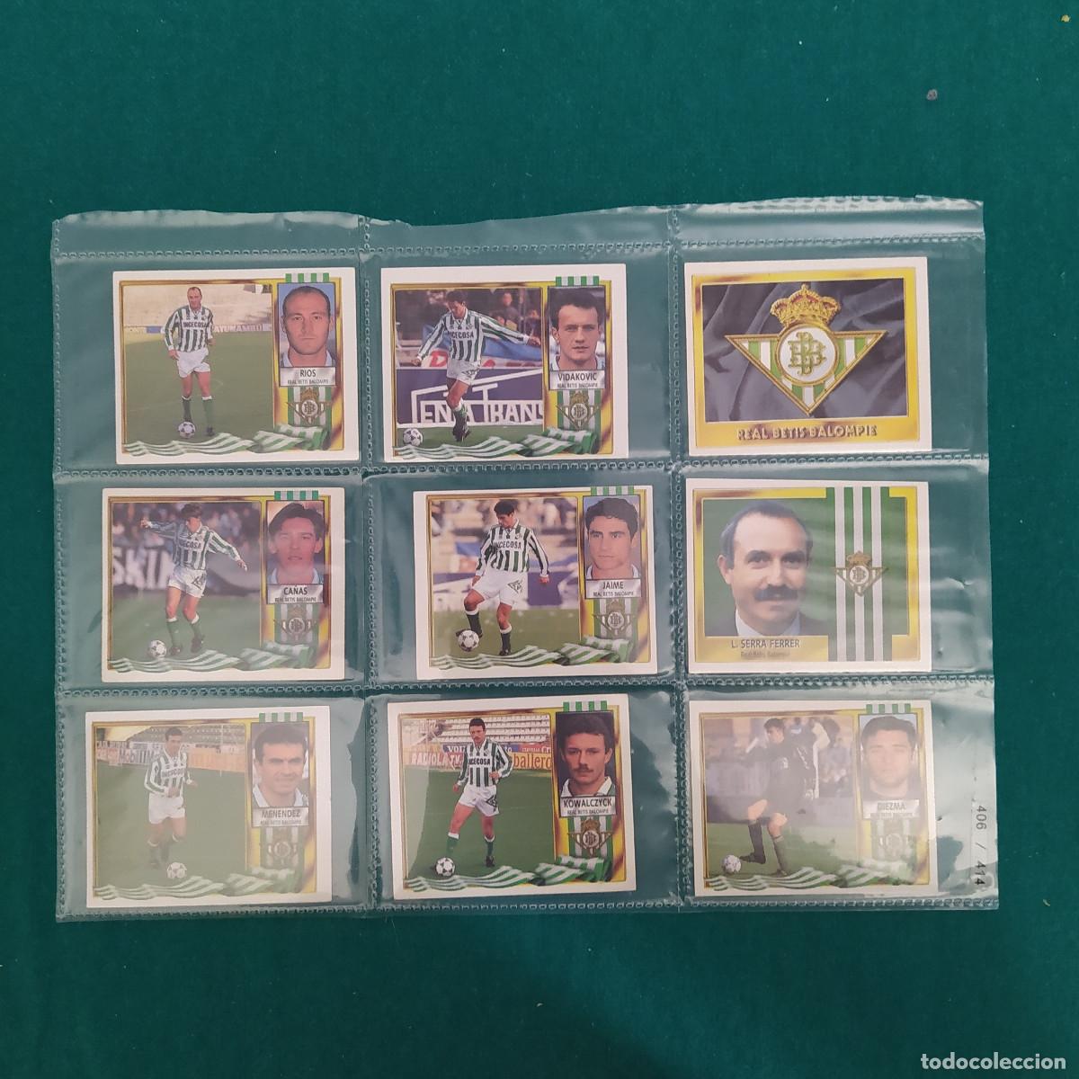Cromos de F&uacute;tbol: 9 CROMOS LIGA ESTE 1995 1996 95 96 BETIS