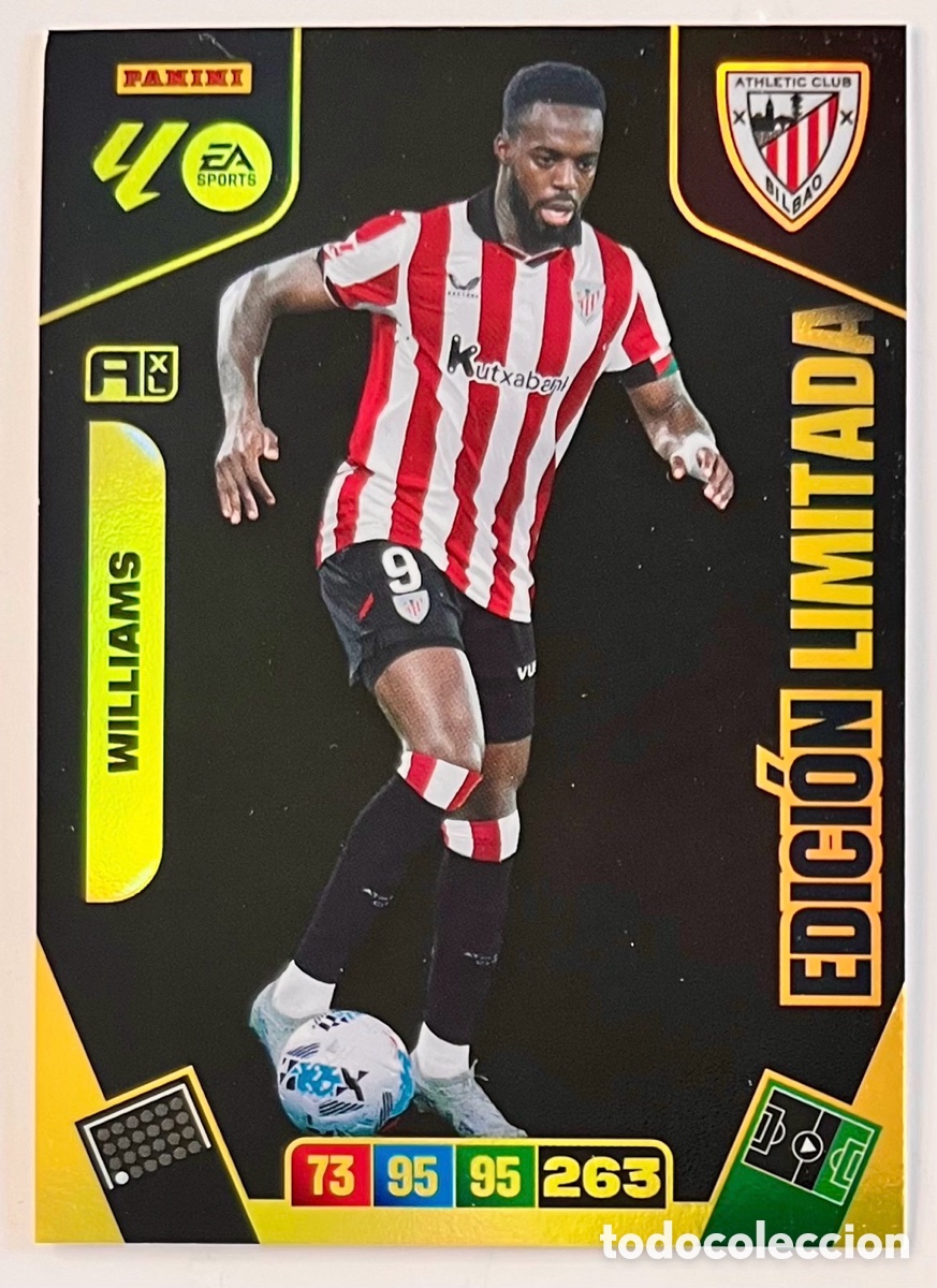 Cromos de F&uacute;tbol: I&Ntilde;AKI WILLIAMS EDICI&Oacute;N LIMITADA PREMIUM ADRENALYN 25 26 2025 2026