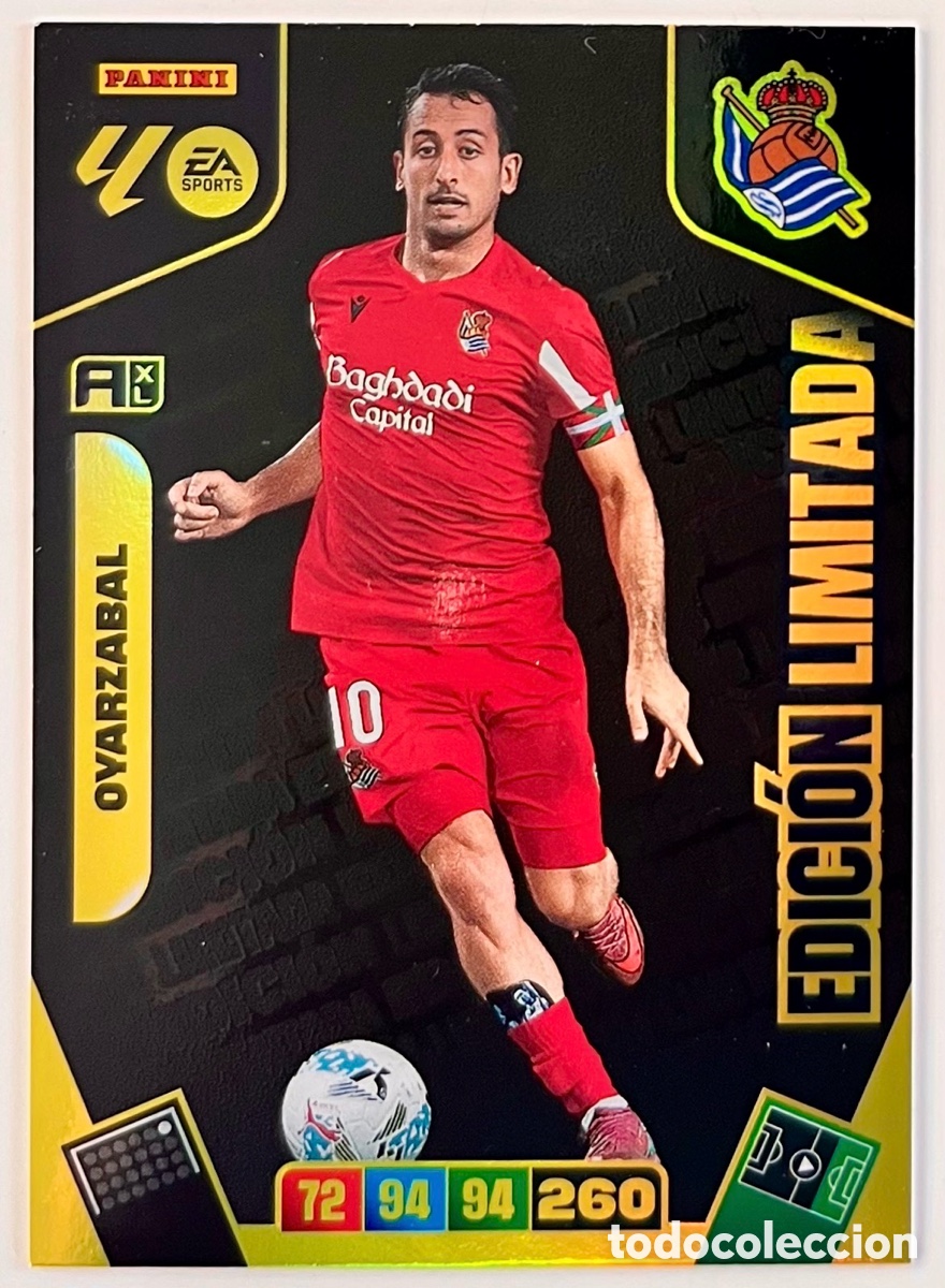 Cromos de F&uacute;tbol: OYARZABAL EDICI&Oacute;N LIMITADA PREMIUM ADRENALYN 25 26 2025 2026