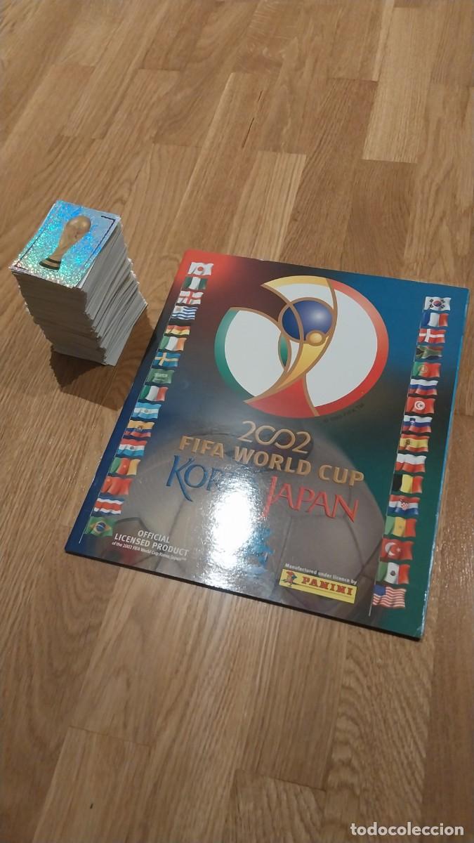 Cromos de F&uacute;tbol: ALBUM PLANCHA + 450 CROMOS SIN PEGAR PANINI MUNDIAL KOREA JAPON 2002 02 SIN PEGAR NUNCA PEGADO