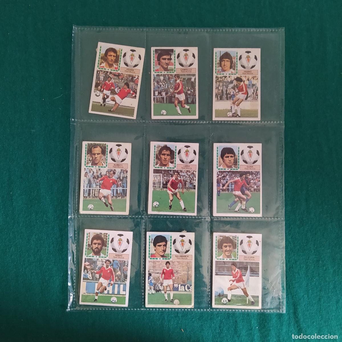 Cromos de F&uacute;tbol: 9 CROMOS LIGA ESTE 1983 1984 83 84 MURCIA DESPEGADO
