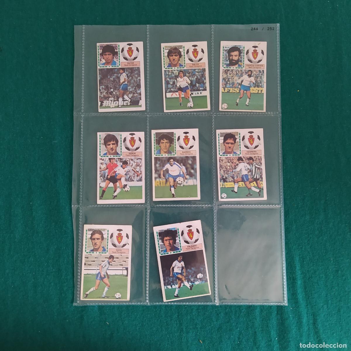 Cromos de F&uacute;tbol: 8 CROMOS LIGA ESTE 1983 1984 83 84 ZARAGOZA DESPEGADO