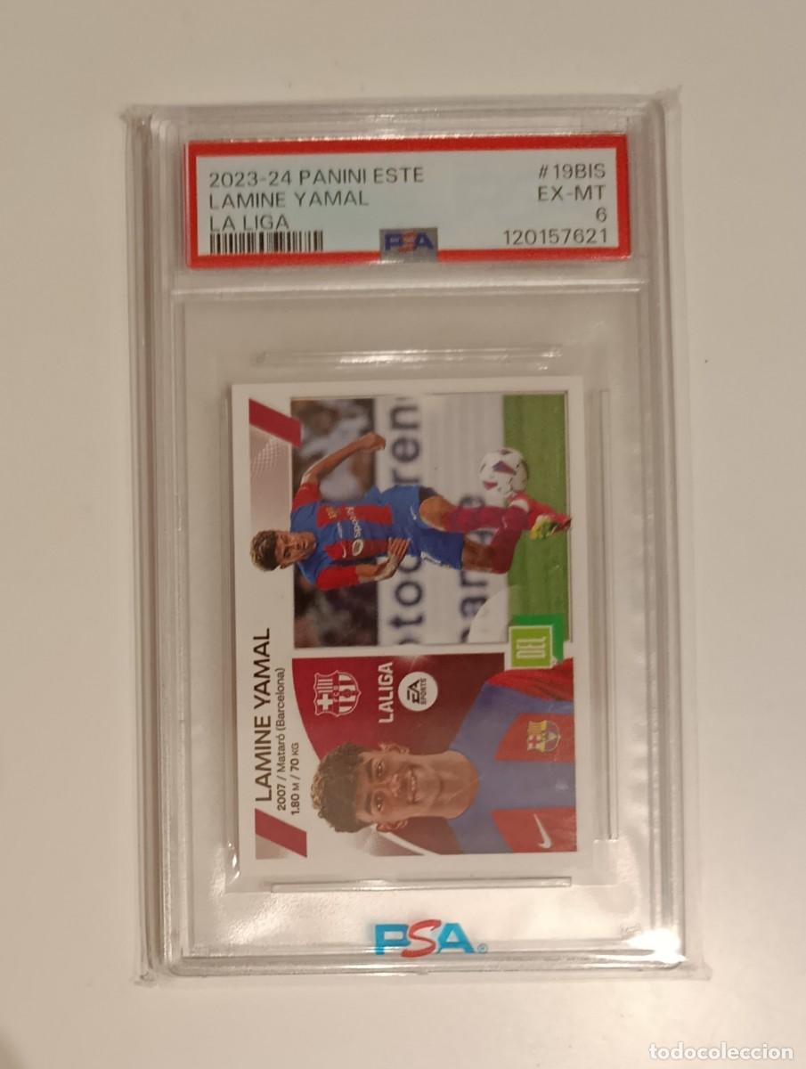 Cromos de F&uacute;tbol: PSA 6 Lamine Yamal Rookie liga este 19 bis coloca 23 24