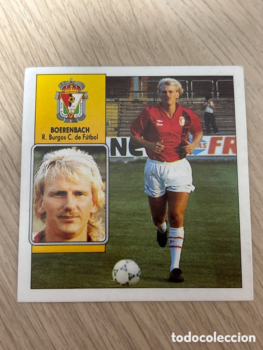 Cromos de F&uacute;tbol: BOERENBACH BURGOS FICHAJE 22 LIGA ESTE 1992 1993 92 93 NUNCA PEGADO SIN PEGAR