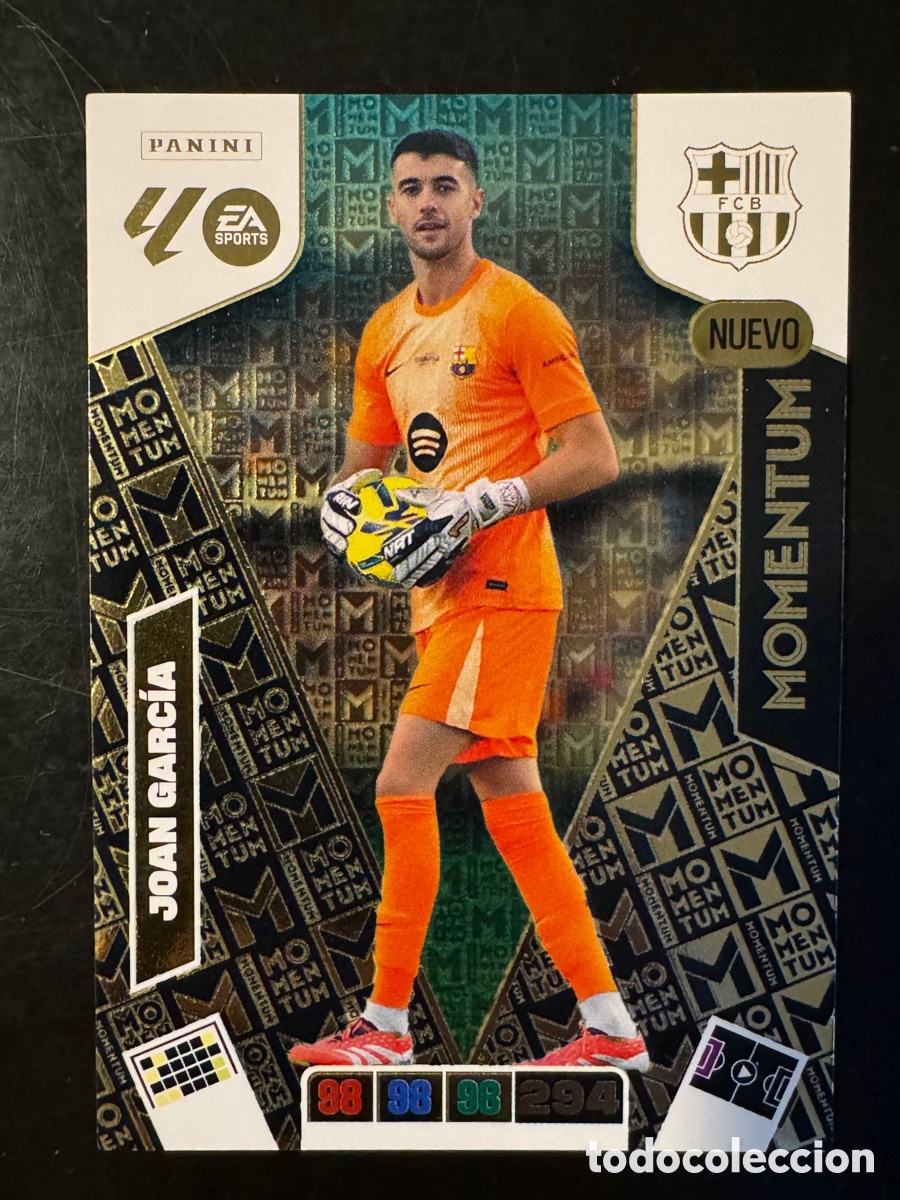 Cromos de F&uacute;tbol: Joan Garc&iacute;a Nueva Momentum Barcelona Adrenalyn 2025/26