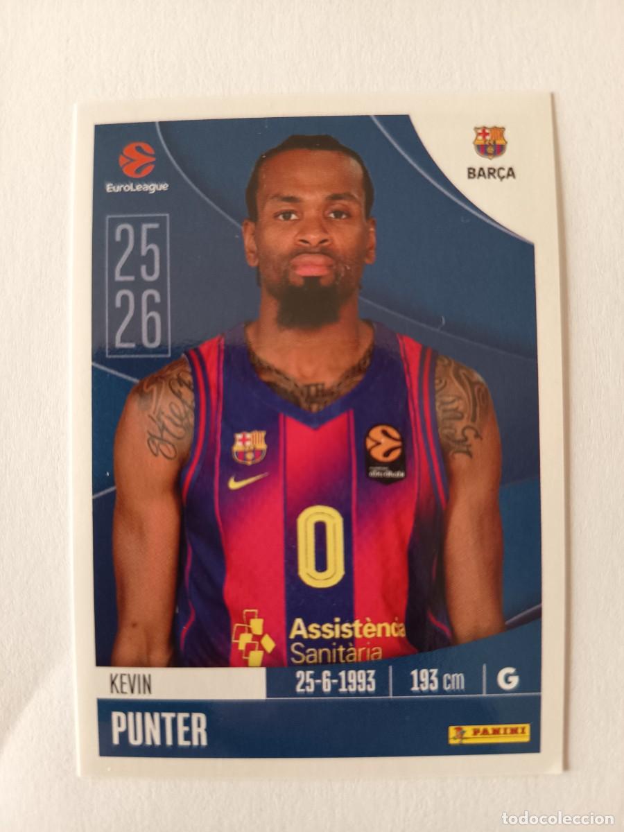 Figurine di Calcio: CROMO 148 KEVIN PUNTER BARCELONA BAR&Ccedil;A - EUROLEAGUE 2025 2026 25 26 PANINI EUROLIGA BALONCESTO