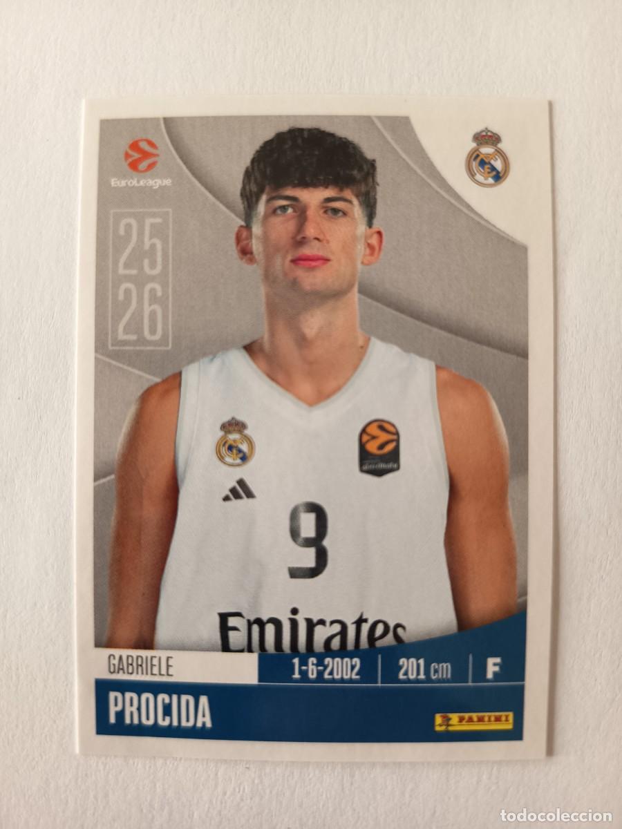 Cromos de F&uacute;tbol: CROMO 325 GABRIELE PROCIDA REAL MADRID - EUROLEAGUE 2025 2026 25 26 PANINI EUROLIGA BALONCESTO