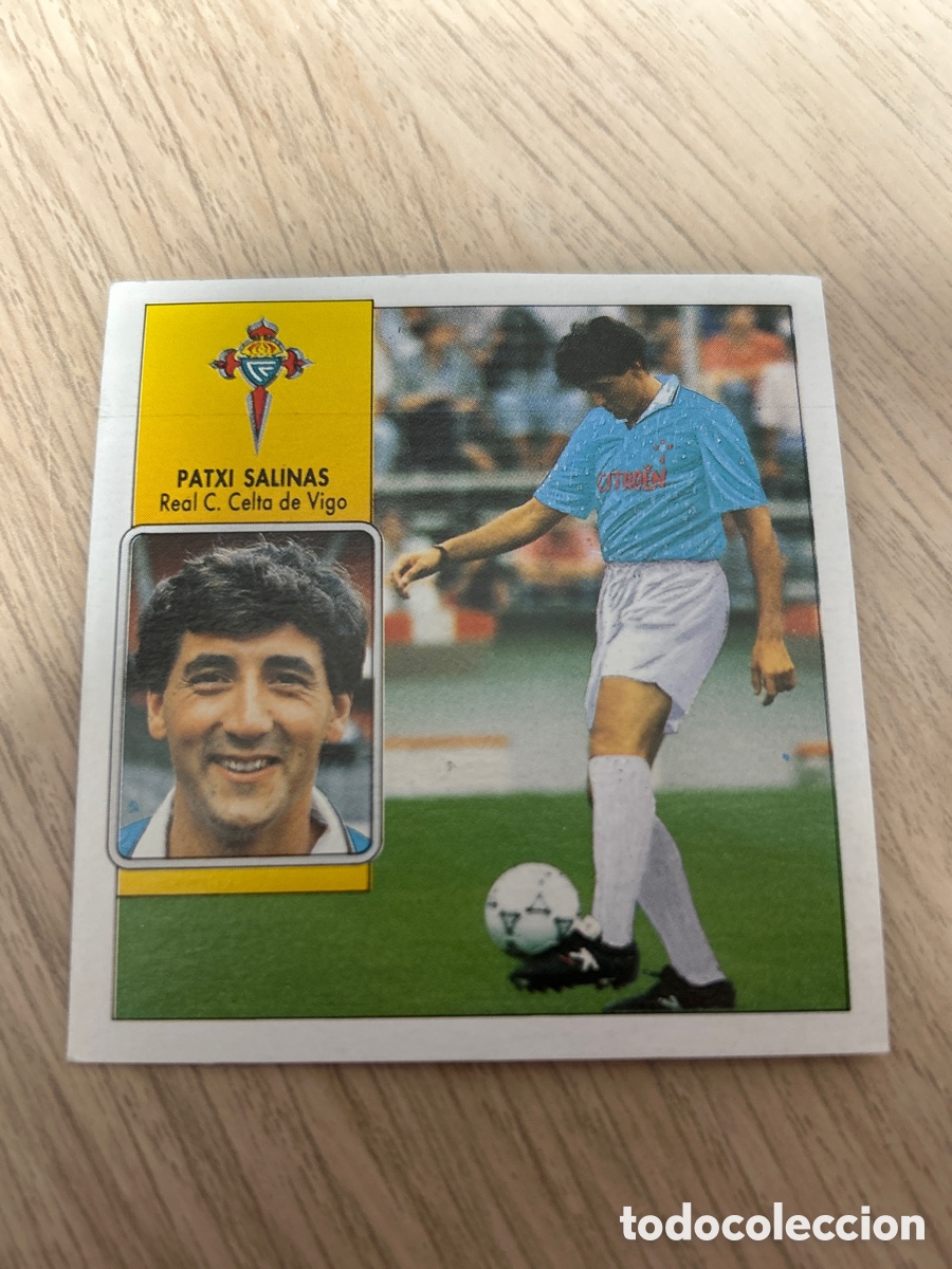 Cromos de F&uacute;tbol: PATXI SALINAS CELTA FICHAJE 34 LIGA ESTE 1992 1993 92 93 NUNCA PEGADO SIN PEGAR