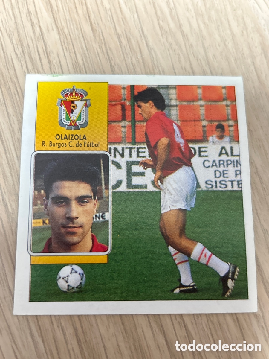 Cromos de F&uacute;tbol: OLAIZOLA BURGOS FICHAJE 28 LIGA ESTE 1992 1993 92 93 NUNCA PEGADO SIN PEGAR