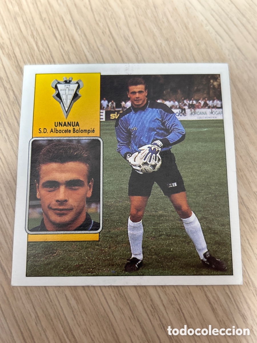 Cromos de F&uacute;tbol: UNANUA ABACETE FICHAJE 32 LIGA ESTE 1992 1993 92 93 NUNCA PEGADO SIN PEGAR