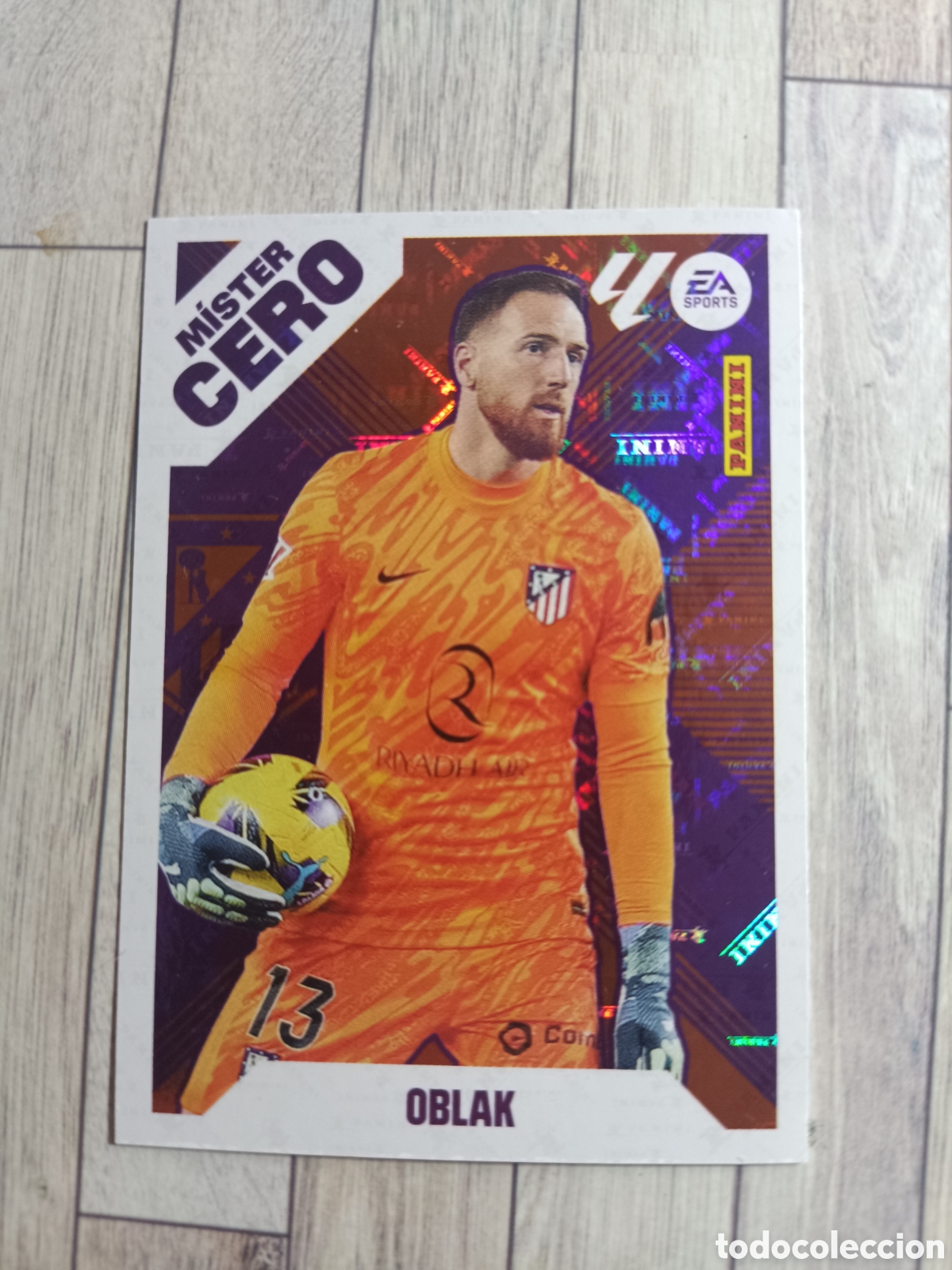 Cartes &agrave; collectionner de Football: 9 JAN OBLAK MISTER CERO ATL&Eacute;TICO DE MADRID LIGA ESTE 2025 2026 PANINI 25 26