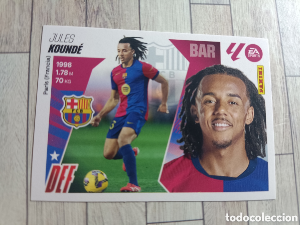 Cartes &agrave; collectionner de Football: 5 JULES KOUNDE BARCELONA LIGA ESTE 2025 2026 PANINI 25 26
