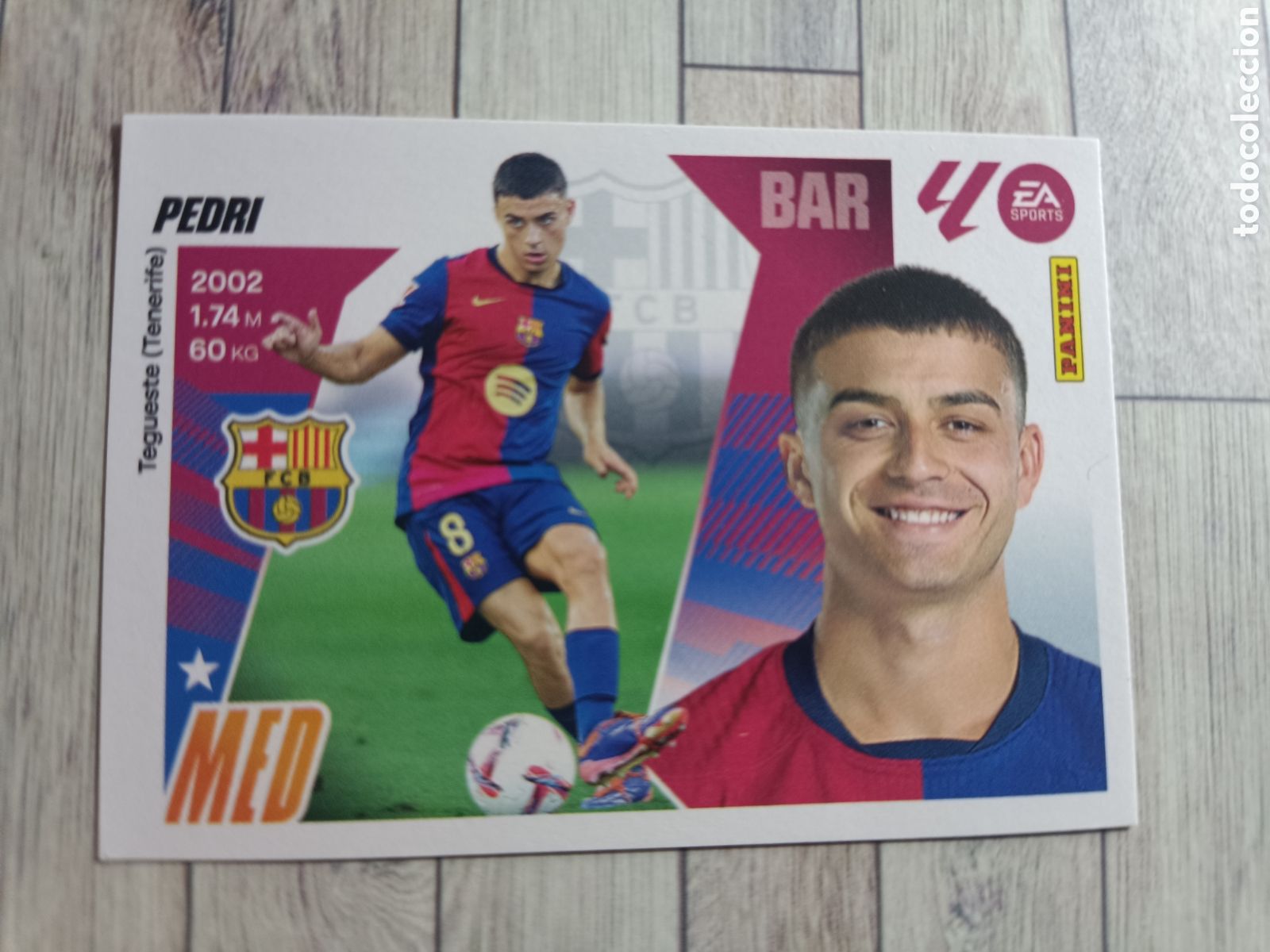 Cromos de F&uacute;tbol: 15 PEDRI BARCELONA LIGA ESTE 2025 2026 PANINI 25 26