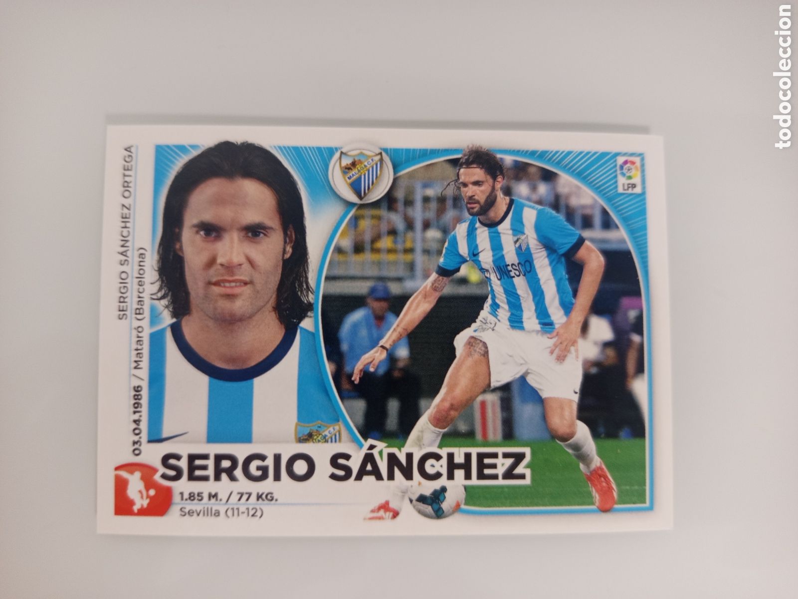 Fu&szlig;ball-Sticker: ❇️ CROMO ⚽ SERGIO S&Aacute;NCHEZ M&Aacute;LAGA 14 15 2014 2015 ESTE PANINI SIN PEGAR ❇️