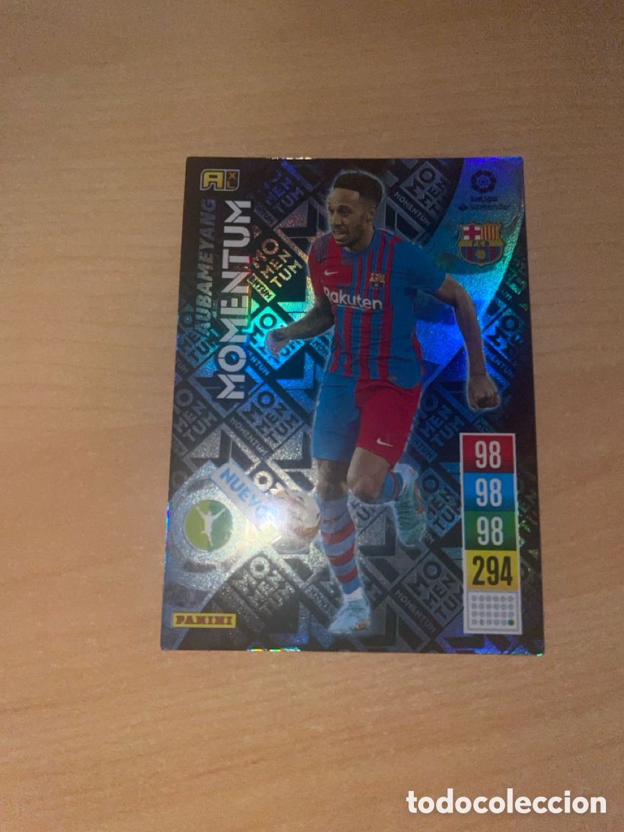 Cromos de F&uacute;tbol: Aubameyang momentum 2021-2022