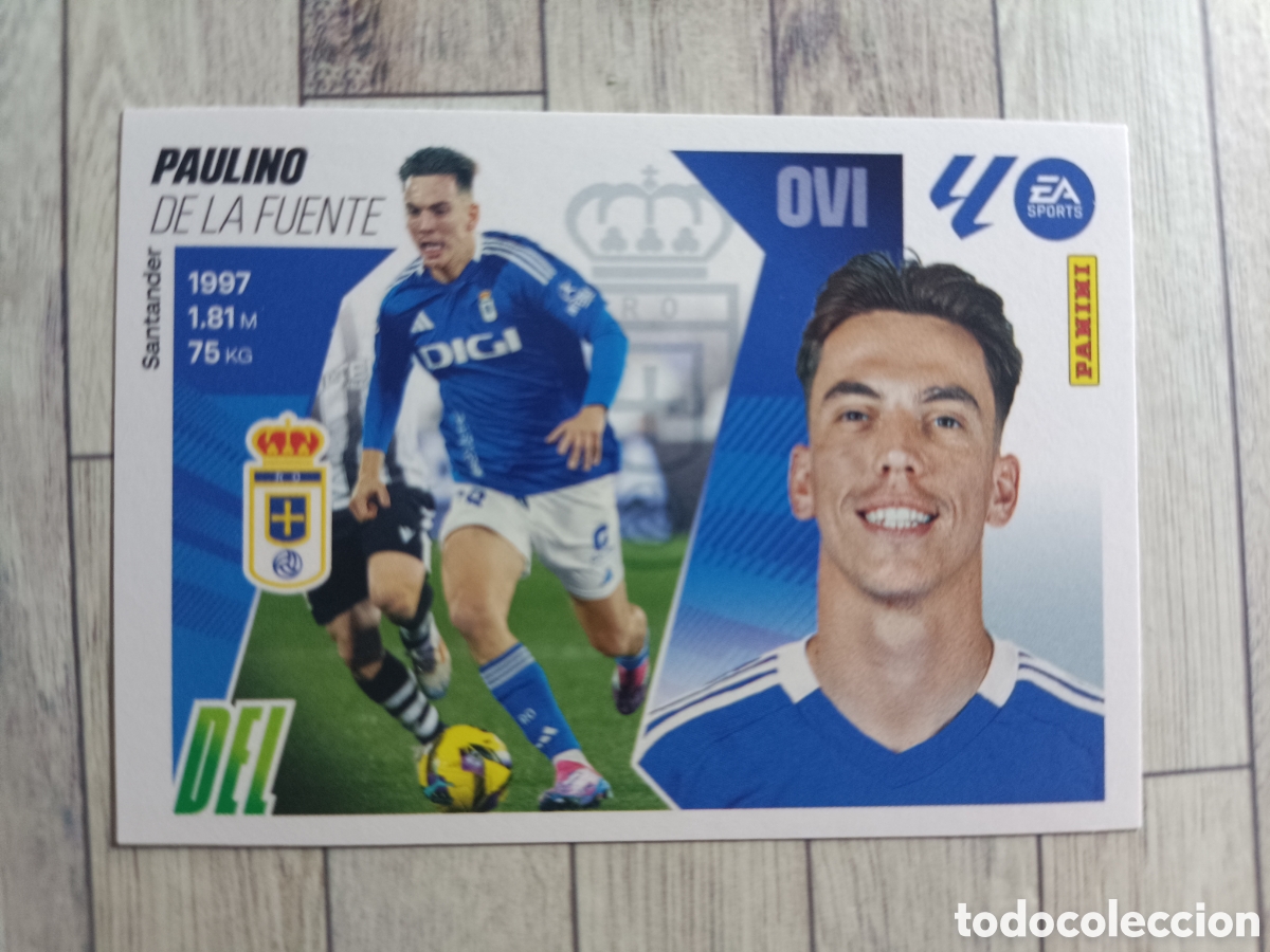 Cromos de F&uacute;tbol: 20 PAULINO REAL OVIEDO LIGA ESTE 2025 2026 PANINI 25 26 SIN PEGAR