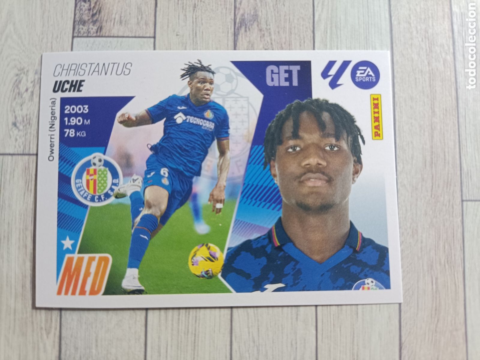 Cromos de F&uacute;tbol: 13 UCHE GETAFE LIGA ESTE 2025 2026 PANINI 25 26 SIN PEGAR