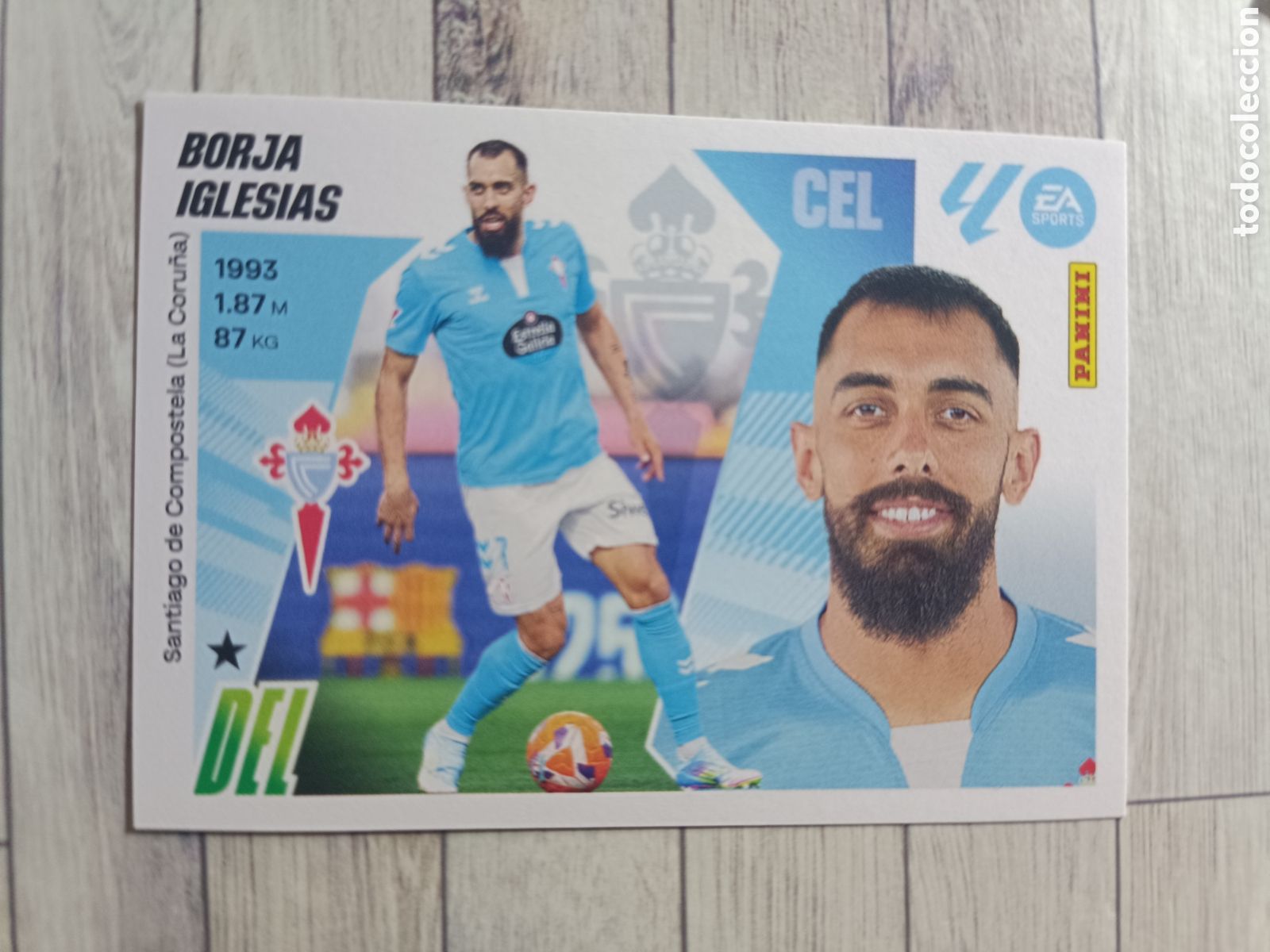 Cromos de F&uacute;tbol: 19 BORJA IGLESIAS REAL CLUB CELTA LIGA ESTE 2025 2026 PANINI 25 26 SIN PEGAR