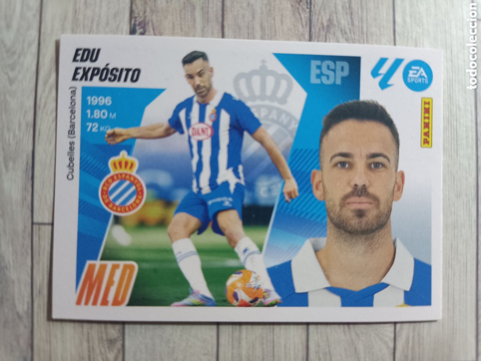 Cromos de F&uacute;tbol: 14 EDU EXPOSITO ESPA&Ntilde;OL ESPANYOL LIGA ESTE 2025 2026 PANINI 25 26 SIN PEGAR