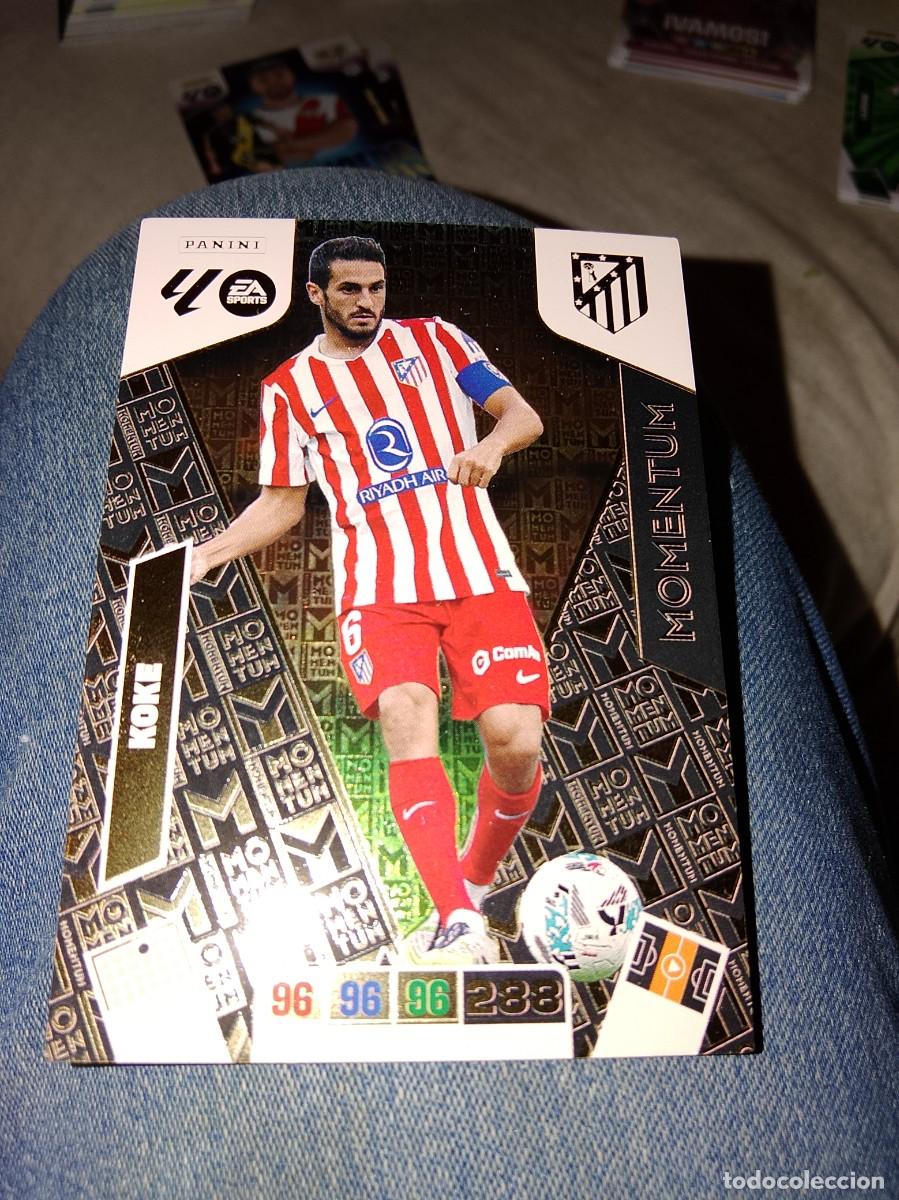 Cromos de F&uacute;tbol: KOKE, MOMENTUM,MEDIO, AT MADRID,TRADING CARD GAME LA LIGA 2025/26,ADRENALYN XL,PANINI.