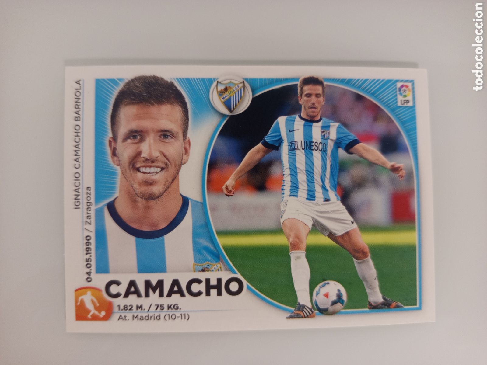 Cromos de F&uacute;tbol: ❇️ CROMO ⚽ CAMACHO M&Aacute;LAGA 14 15 2014 2015 ESTE PANINI SIN PEGAR ❇️