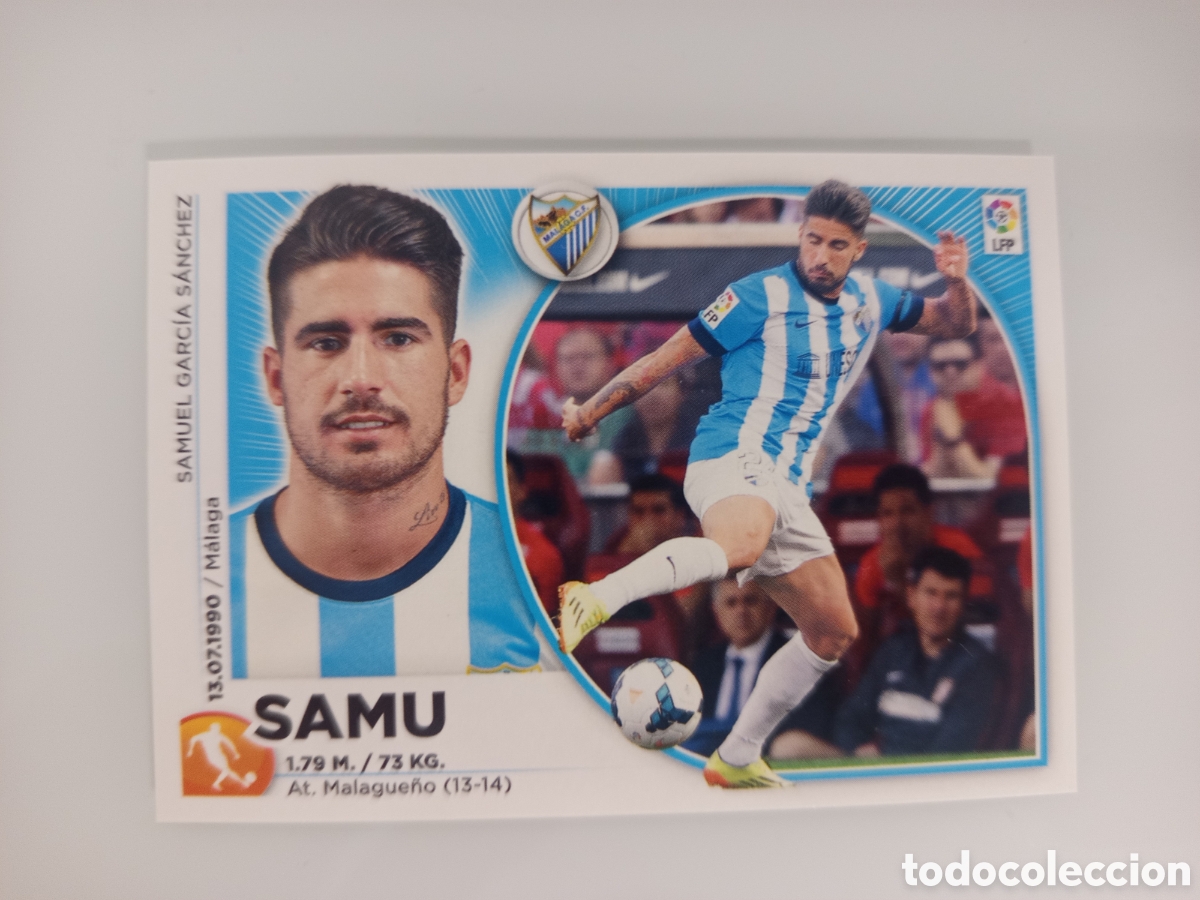 Cromos de F&uacute;tbol: ❇️ CROMO ⚽ SAMU M&Aacute;LAGA 14 15 2014 2015 ESTE PANINI SIN PEGAR ❇️