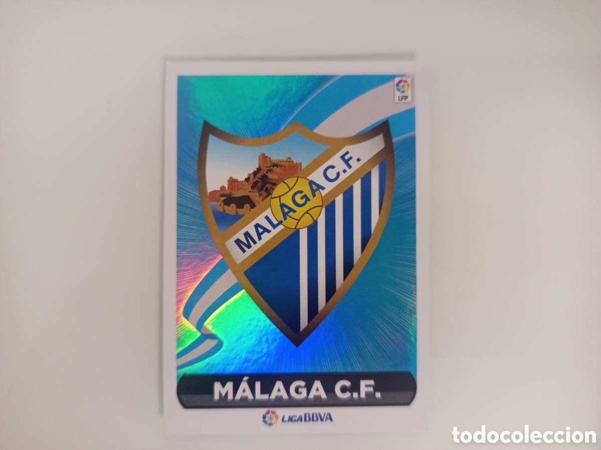Cromos de F&uacute;tbol: ❇️ CROMO ⚽ ESCUDO M&Aacute;LAGA 14 15 2014 2015 ESTE PANINI SIN PEGAR ❇️